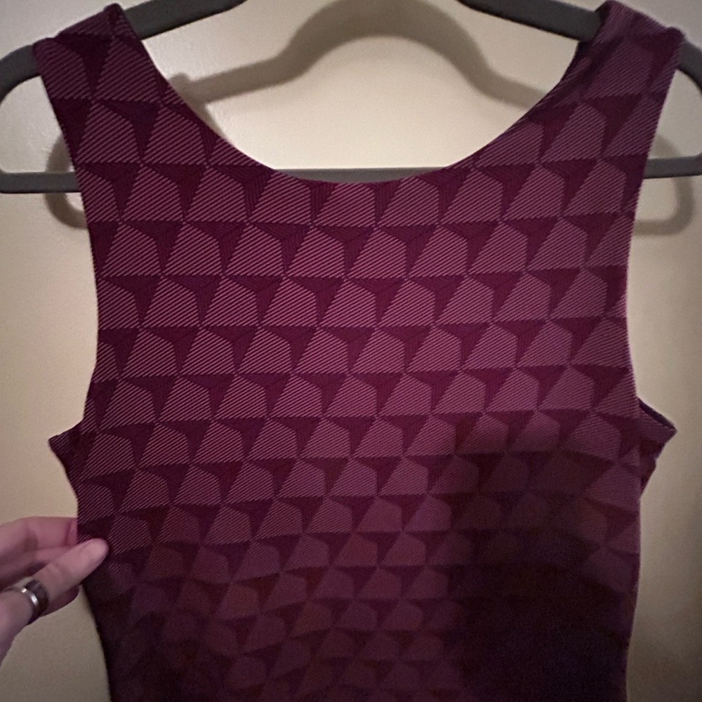 NWOT Magnolia Grace Reversible Elegant Patterned Sleeveless Dress, Zipper Back - Picture 7 of 16